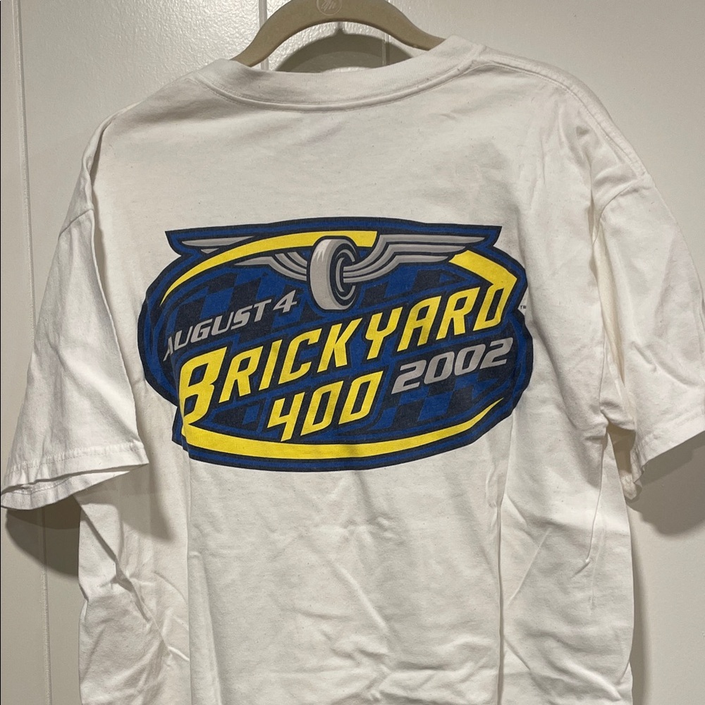 Gildan White Brickyard 400 2002 T-Shirt